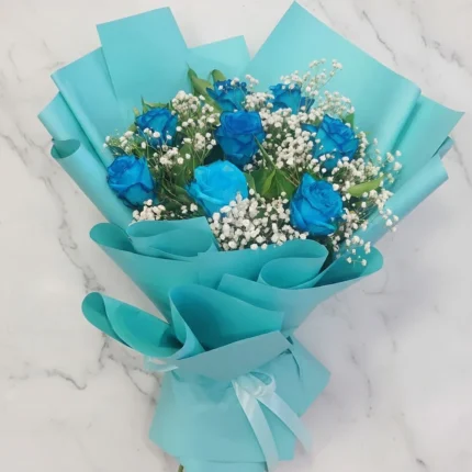 Blue Roses Bouquet