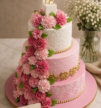 Engagement layer cake custom celebration cakes Lahore