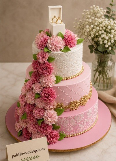 Engagement layer cake custom celebration cakes Lahore