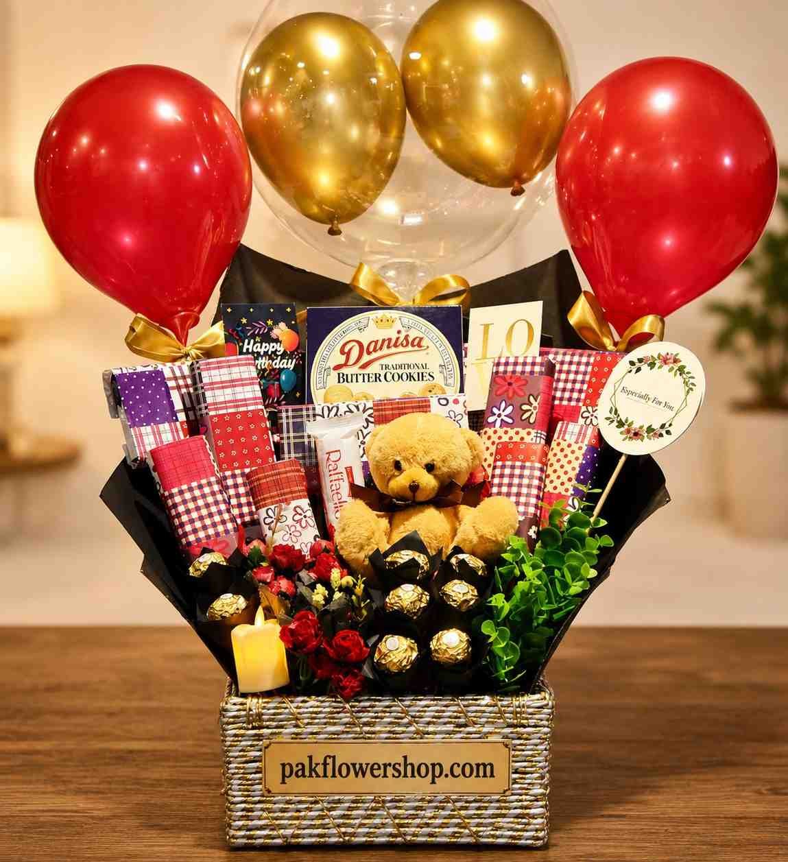 A festive celebration basket for those who want to send gifts Lahore.