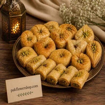 Honey pistachio baklava Lahore gourmet gift delivery