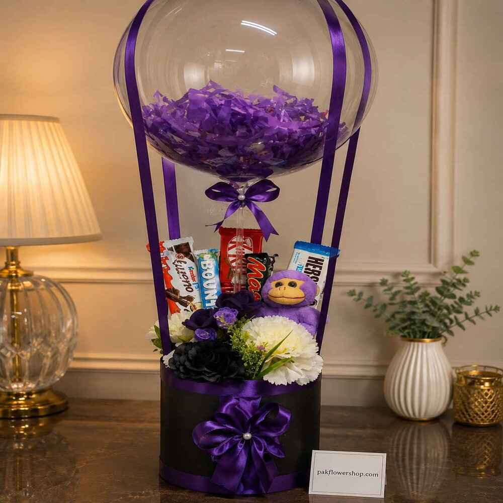 Elegant purple gift box in Lahore