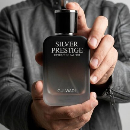 Silver Prestige, a premium entry in our collection of Non-alcoholic perfumes Pakistan, ideal for a sophisticated, long-lasting scent. Title: Silver Prestige Alcohol-Free Fragrance