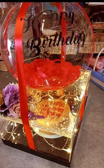 Birthday Gift Box Pakistan with Flowers and Cake