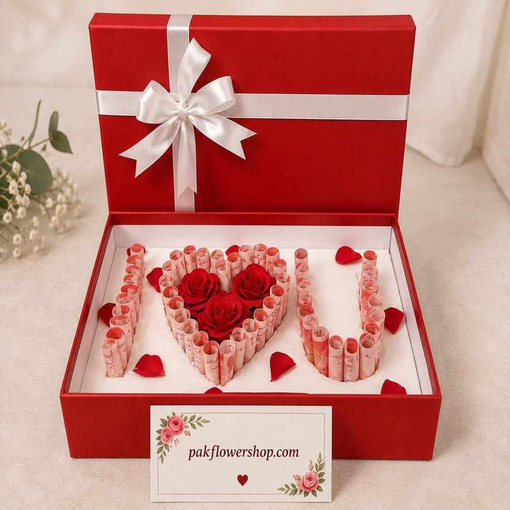 Romantic Gift Box Pakistan with Roses and Premium Presentation