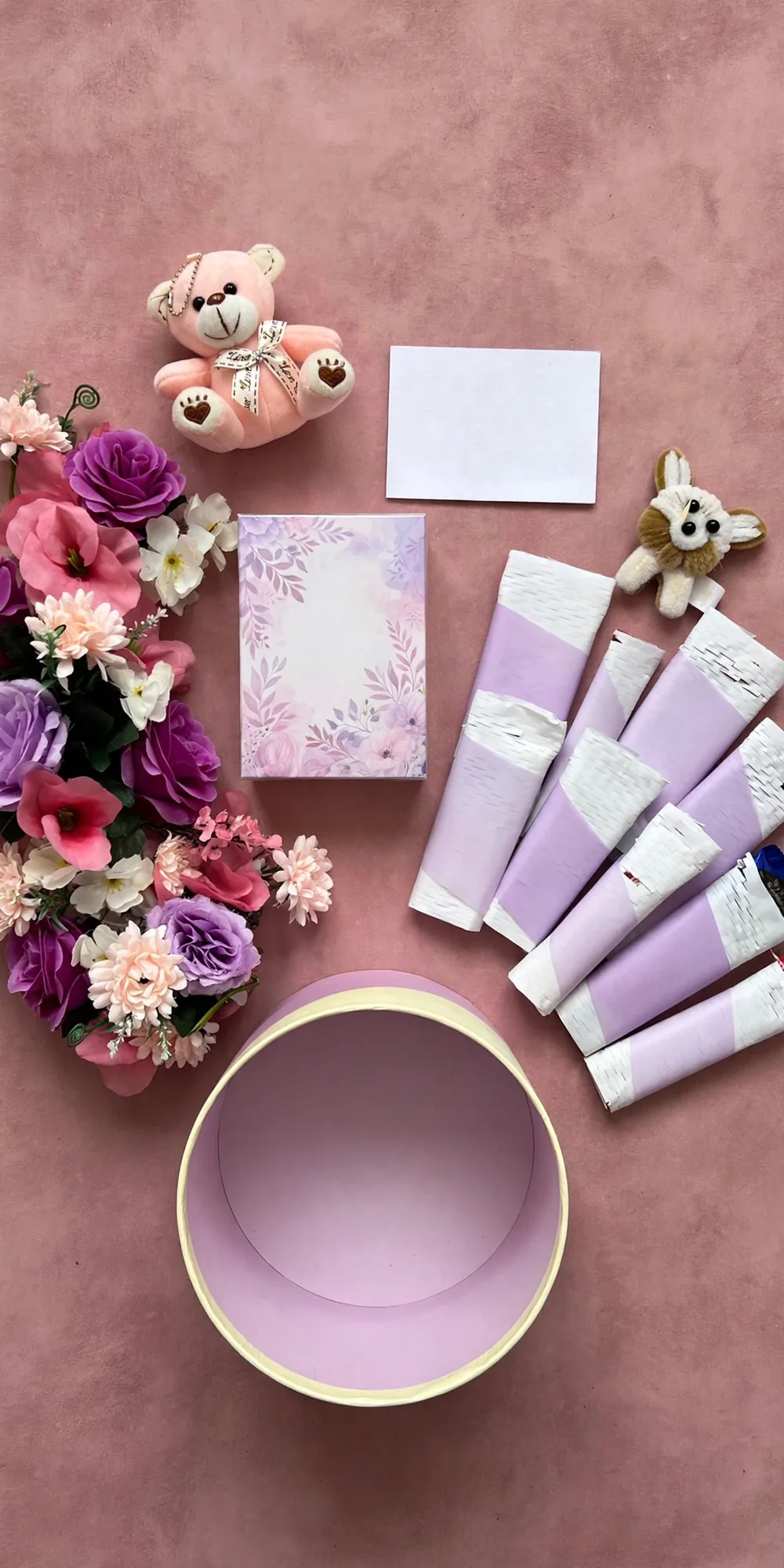 Birthday Perfume Gift Hamper – top view | PakFlowerShop